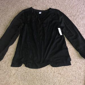 Old Navy black blouse